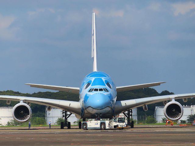 Airbus A380-800 (JA381A) - I took this picture on Jul 20, 2021.