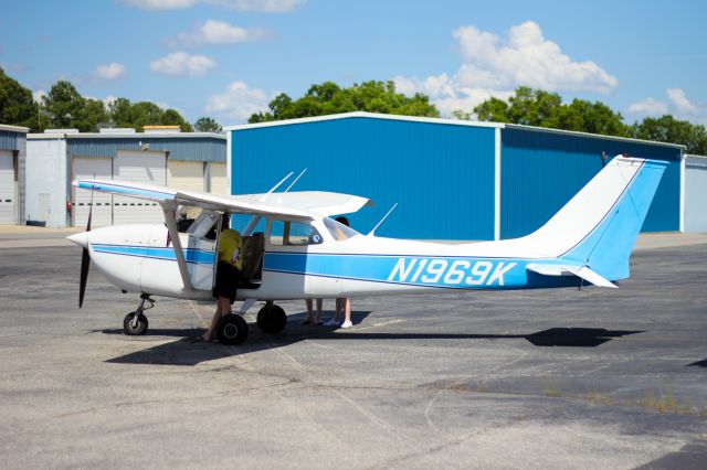 Cessna Skyhawk — - Showing my 3 yr old Grandson how to fly!