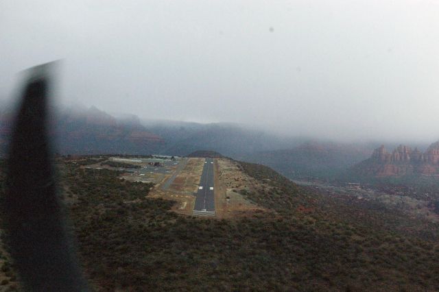 Cessna Skylane (N756EB) - Short final, KSEZ, Sedona, AZ, February Mist! N756EB 