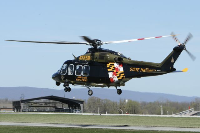 BELL-AGUSTA AB-139 (N385MD) - April 4, 2023 - landed at Trooper 3 base