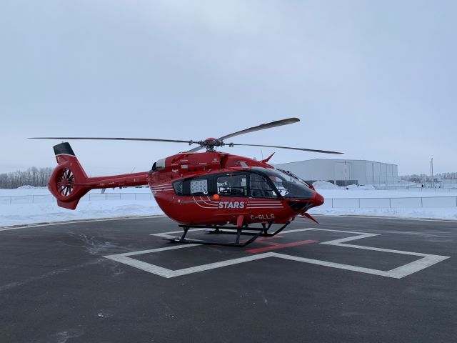 KAWASAKI EC-145 (C-GLLS) - at the Victoria Hospital helipad in Prince Albert, Saskatchewan
