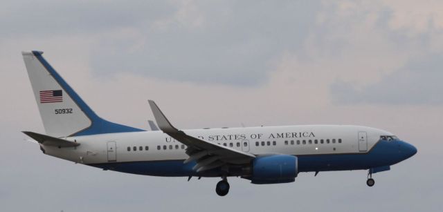 Boeing 737-700 (N50932) - Well you always see something different at the airport. This evening we saw Air Force Two, which is typically used be the vice president. 05/10/18