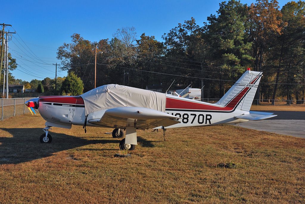 Piper Cherokee (N2870R) - Seen parked at Dallas Bay Skypark, TN - 1A0 - Date: 2010-10-22.
