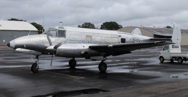 Beechcraft 18 (N122GS) - A 1957 model Beech BE-18S Voplar Turboliner on the GA ramp at Pryor Field Regional Airport, Decatur, AL - mid-morning, October 5, 2021.