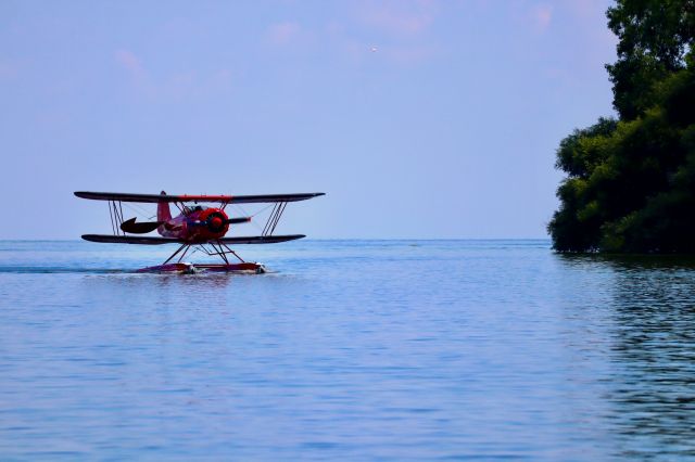 WACO OHIO YMF (N56ED) - Seaplane base, AirVenture 2018