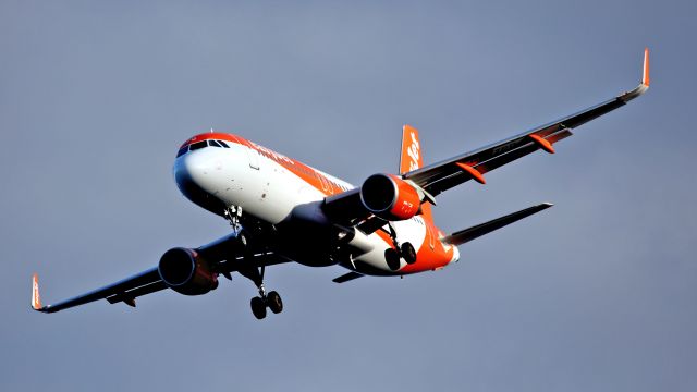 Airbus A320 (G-EZPD) - From Santa Cruz hill. Approching Funchal Airport.