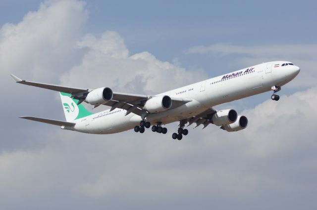 EP-MMI — - Mahan Air A340 ready to land in Athens.