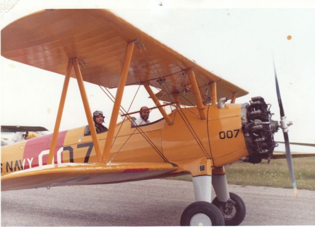 — — - While waiting to do a sunset shot for the CTV documentary The Flight of the Conroys, I was lucky enough to get a ride in a Boeing Stearman, a second world war trainer. Most enjoyable flight I ever had!