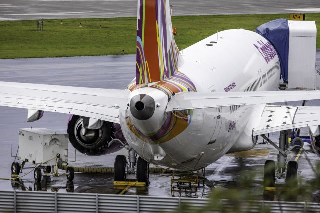 9Y-BAH — - A shiny new Caribbean Air B737MAX8 getting the finishing touches at Boeing's Renton, Washington facility before final delivery.