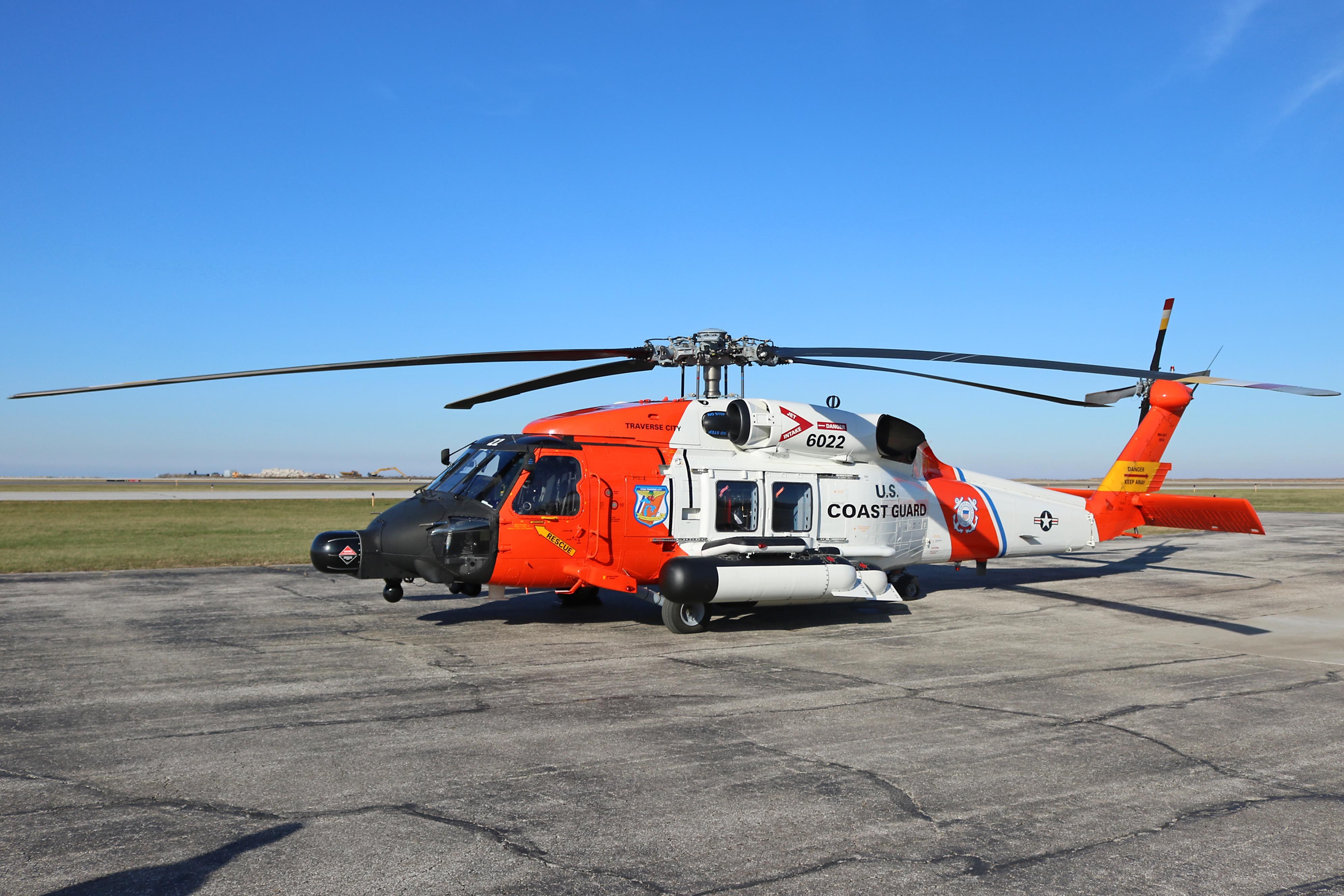 Sikorsky S-70 (N6022) - A US Coast Guard Sikorsky MH-60T Jayhawk (c/n 70-1704) from CGAS Traverse City at Burke Lakefront Airport on Sunday 9 Dec 2018.