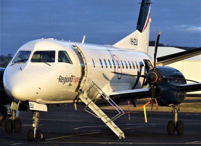 Saab 340 (VH-ZLV) - Regional Express Saab 340B VH-ZLV (msn 386) at Wynyard Airport Tasmania on 14 April 2023.