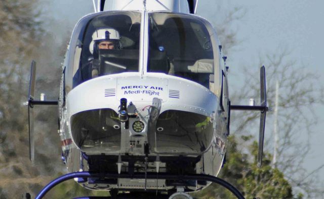 Bell 407 (N184AM) - James at the controls