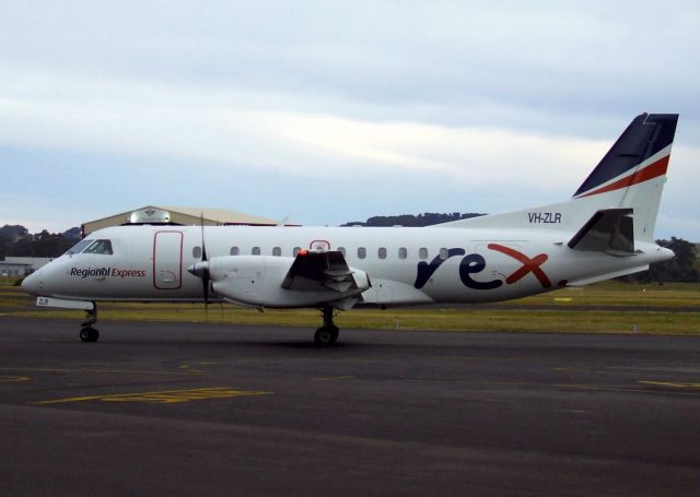 Saab 340 (VH-ZLR) - Adelaide-based aircraft visiting Wynyard, Tasmania!.  Jan 28, 2014. A very rare visitor.