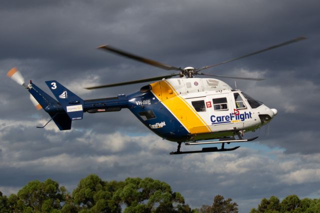 NUSANTARA NBK-117 (VH-IME) - Seen here at football oval in West Sydney