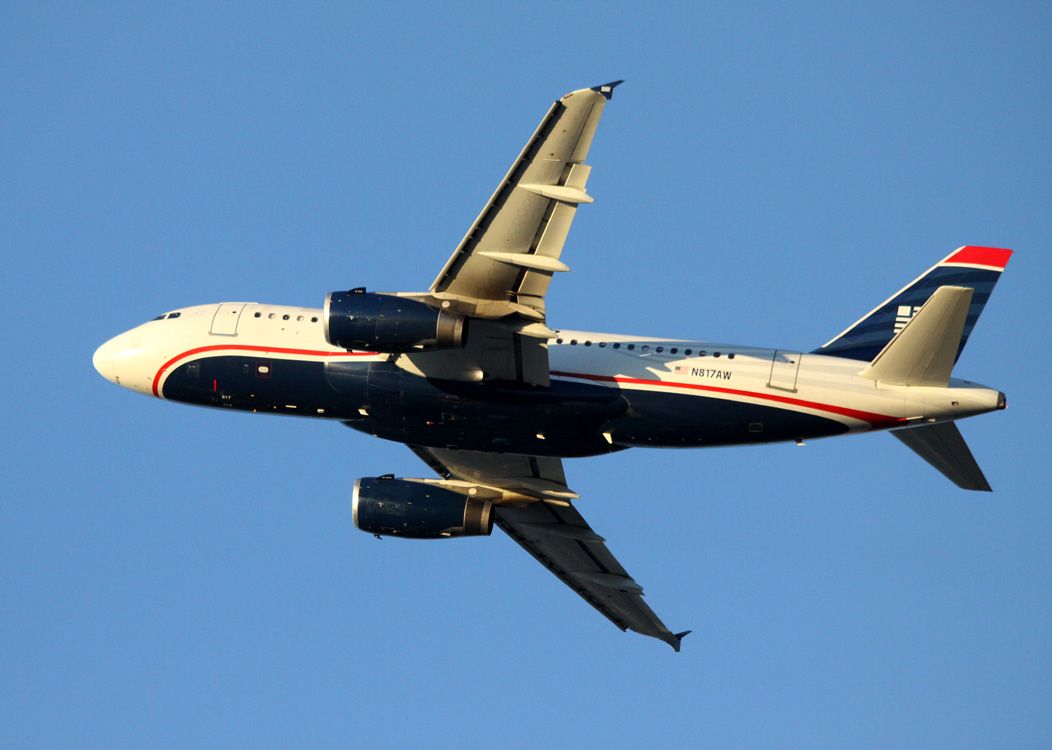 Airbus A319 (N817AW) - Departure from 30L, Turning East  08/29/2012
