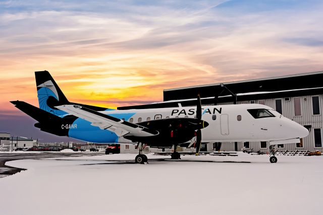 Saab 340 (C-GANR) - Second in Pascan's fleet in CYHU. 12-01-2021