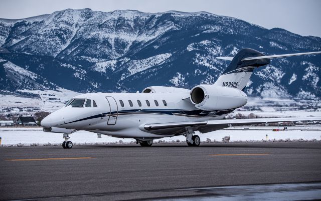 Cessna Citation X (N229CE) - Nice X taxing at BZN