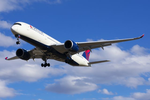 Airbus A350-900 (N509DN) - This and five other flights from Tokyo that day brought roughly 1,500 LDS missionaries home from Asia.