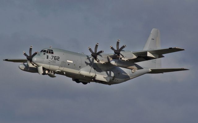 Lockheed C-130 Hercules (16-6762) - usm kc-130j harvest hawk 166762 dep shannon 4/11/14.