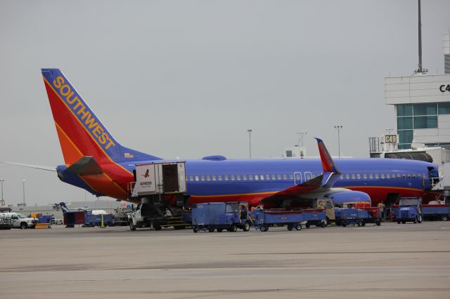 Boeing 737-800 (N8301J) - New style winglets being installed on 737-800s for Southwest.