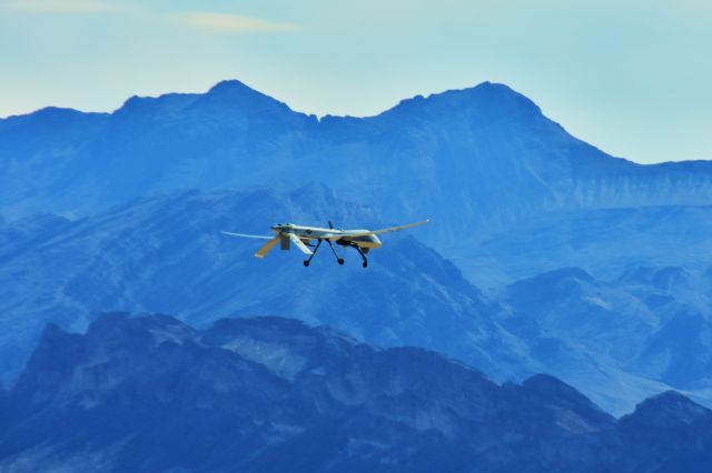 General Atomics Predator — - Predator drone landing at Creech AFB (KINS) Indian Springs Nevada