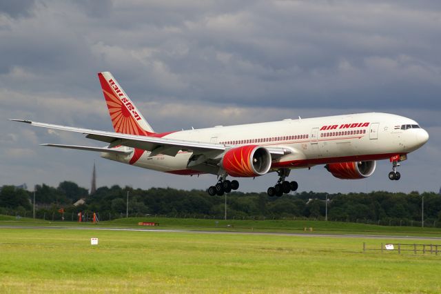 VT-ALH — - First ever Air India flight to Glasgow 