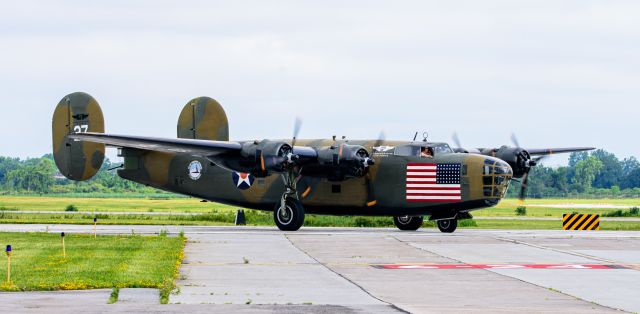 Consolidated B-24 Liberator (N24927) - Diamond Lil of the Commemorative Air Force taxiing out for a check ride during their AirPower History Tour