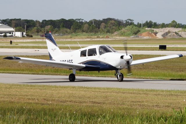 Piper Cherokee (N9246F) - 17/10/2022: A Piper PA-28-161 Cadet taxi for a take-off.