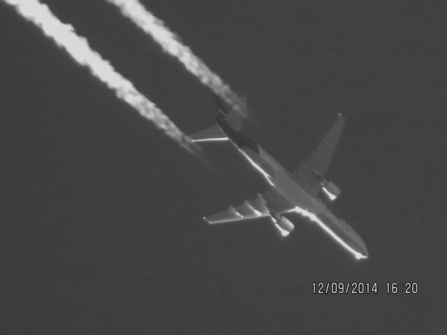 Boeing 757-200 (N780FD) - FedEx flight 522 from MEM to ICT over Baxter Springs Kansas (78KS) at 34,000 feet.