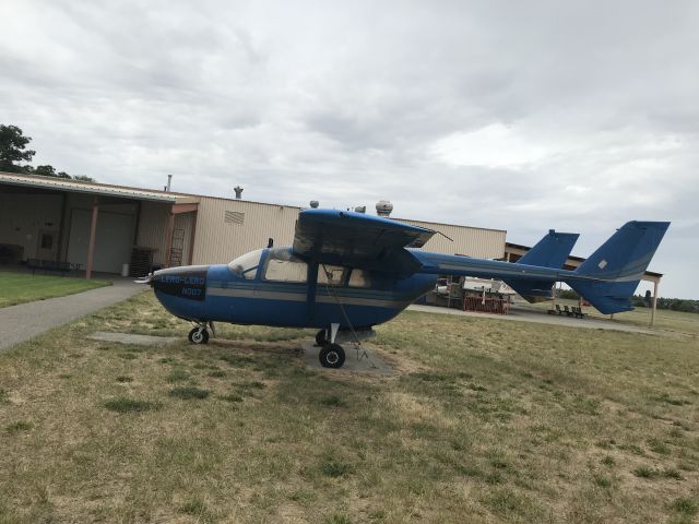 Cessna Super Skymaster (N007) - No longer airworthy. The other side of the cowl reads “Neener Neener!”