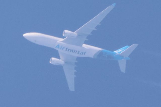 Airbus A330-300 (C-GUBF) - C-GUBF Airbus A-330-243 Air Transat TS249. De Barcelona BCN Vers Toronto YYZ Altitude 12192 Mètres. Vitesse 804 Km/H. Survolant la ville de Lavaltrie QC. Le-11-09-2024 à 15:33