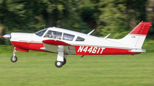 Piper Cherokee Arrow (N4461T) - N4461T gracefully climbing out of College Park Airport's runway 15 for a flight down to Quinton VA