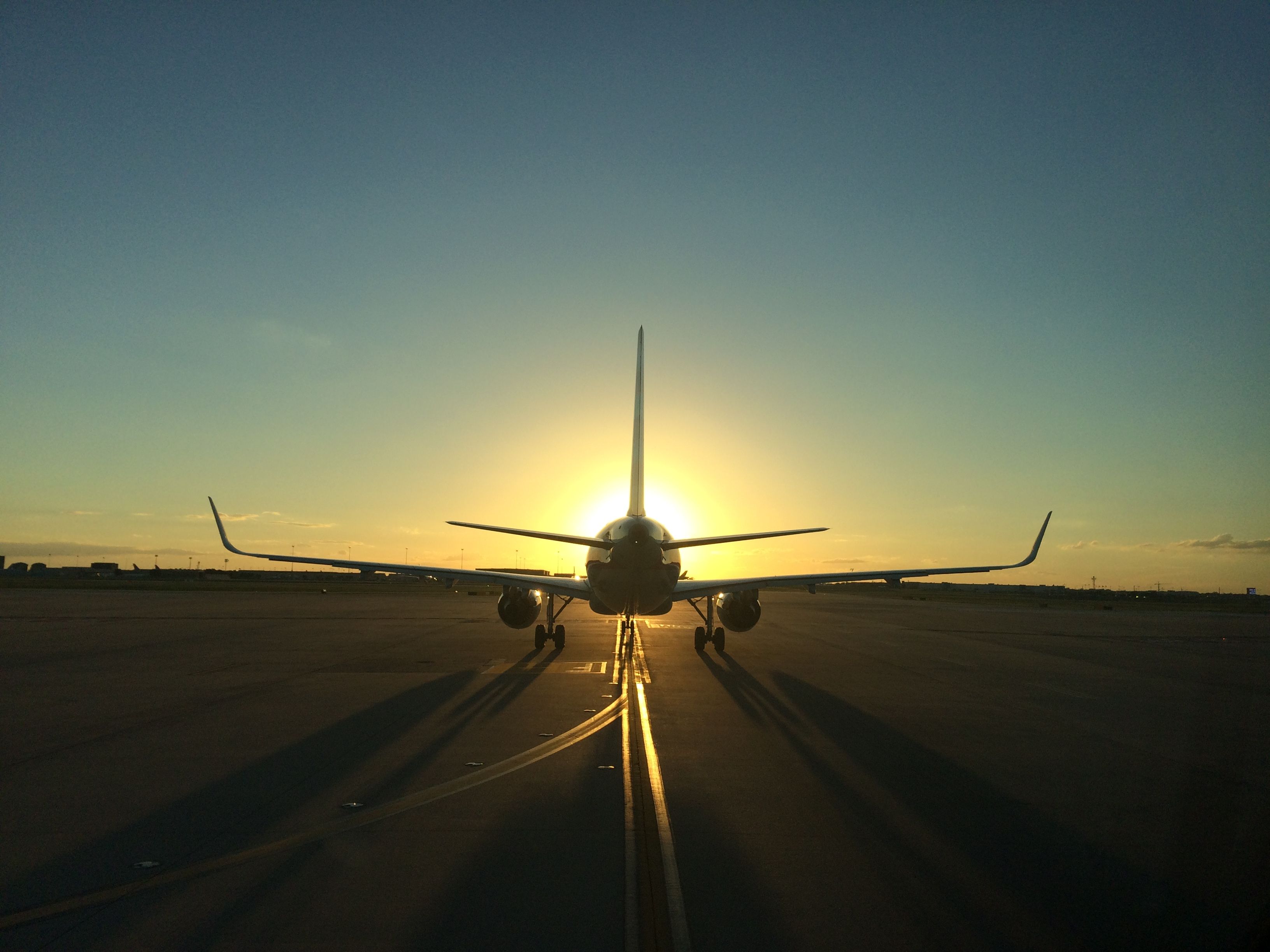 — — - #2 for sunset departure at DFW - runway 18L. September 2015. Sorry, I dont remember the details. I think it was an American A-319.