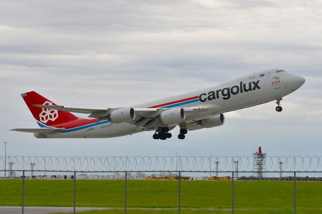 BOEING 747-8 (LX-VCJ) - 23L 05-02-25 Off to ORD we go!