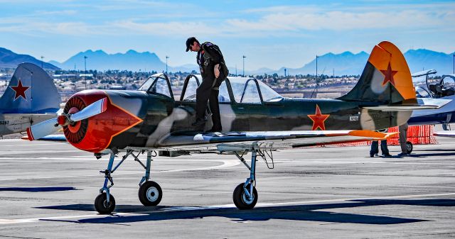 YAKOVLEV Yak-52 (N2327Y) - N2327Y  1988 Yakovlev Yak-52 C/N 888704 - Aviation Nation 2017br / br /Las Vegas - Nellis AFB (LSV / KLSV)br /USA - Nevada, November 11, 2017br /Photo: TDelCoro