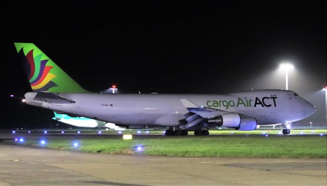 Boeing 747-400 (TC-ACR) - airact cargo b747-428f tc-acr dep shannon for chicago 3/9/20.