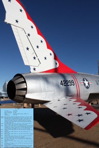 54-2299 — - F-100 Super Sabre at Joe Davies Heritage Air Park, Palmdale, CA, near Blackbird Park.