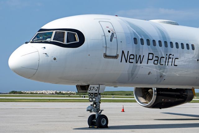 Boeing 757-200 (N627NP) - A New Pacific Airways Boeing 757-2B7, on the ramp just before departing with the Texas Rangers MLB team bound for Chicago Midway Intl – KMDW on 25 Aug 2024.