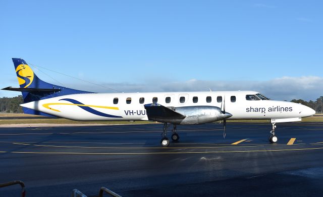 Fairchild Dornier SA-227DC Metro (VH-UUB) - Sharp Airlines Fairchild SA227-DC Metro 23 VH-UUB (DC 894B) at Wynyard Airport Tasmania Australia. 15 July 2025.