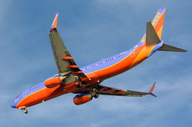 Boeing 737-800 (N8301J) - "Warrior One". Late afternoon arrival from KLAS. 01/19/2015