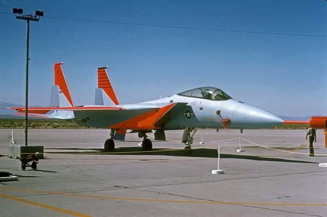 McDonnell Douglas F-15 Eagle (71-0283) - The fourth McDonnell-Douglas F-15A Eagle 71-0283 was displayed at the Edwards Air Force Base Open House on May 16, 1973.