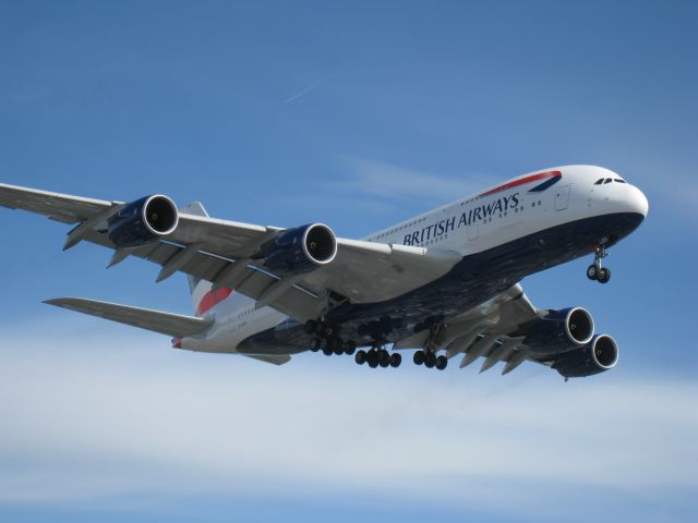 Airbus A380-800 (G-XLED) - British Airways A380 landing at Heathrow, I have seen this exact plane many times in my life and been on it