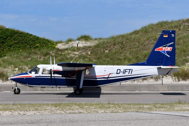 ROMAERO Islander (D-IFTI) - Sleeping between the dunes. br /It is not the usual airport for this aircraft.br /They fly usually a little bit more north.