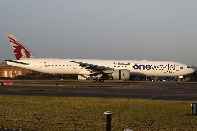 Boeing 777-200 (A7-BAF) - on 3 December 2018