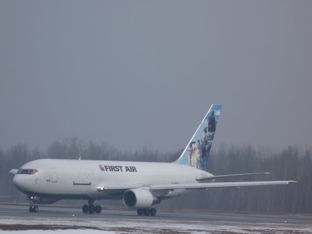 C-GKLY — - prepping for foggy take off.