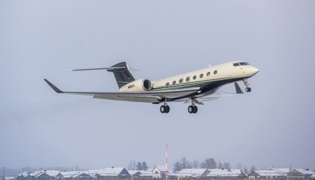 Gulfstream Aerospace Gulfstream G650 (N655FX) - G650ER departing KBZN