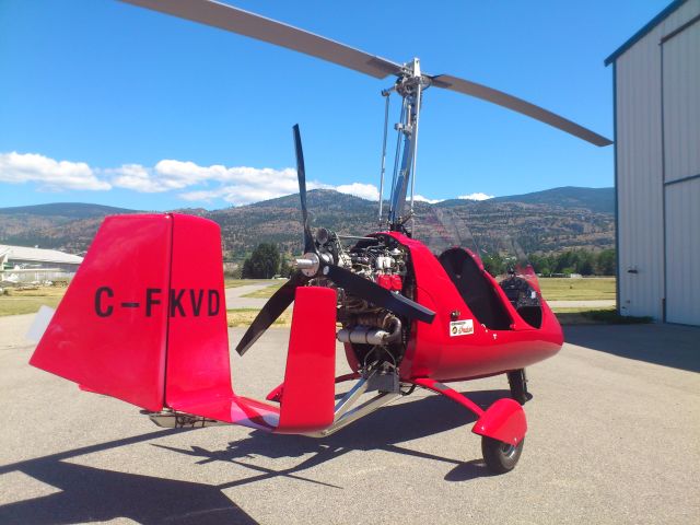 C-FKVD — - Turbocharged MTOsport Gyrocopter. Based at Penticton Regional Airport.