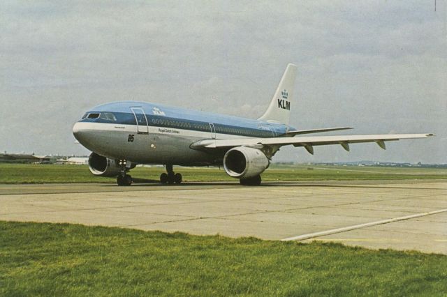 Airbus A310 (PH-AGK) - scanned from postcardbr /KLM