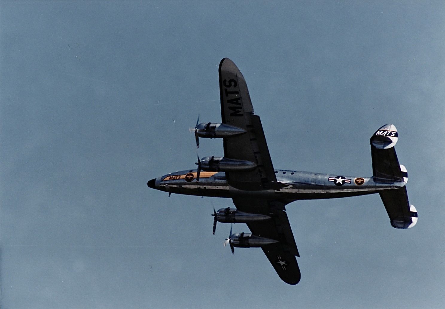 Lockheed EC-121 Constellation — - MATS painted Connie making a fly by at the EAA Fly In