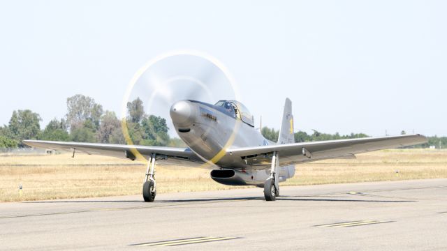 North American P-51 Mustang (N551H) - North American P-51H-5-NA Mustang at Madera Municipal Airport's Gathering of Warbirds Reunion, May 2022.